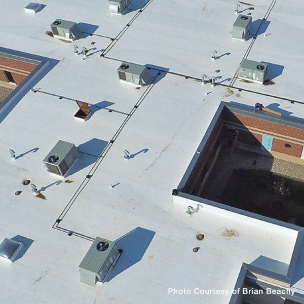 commercial roof restoration flat roof